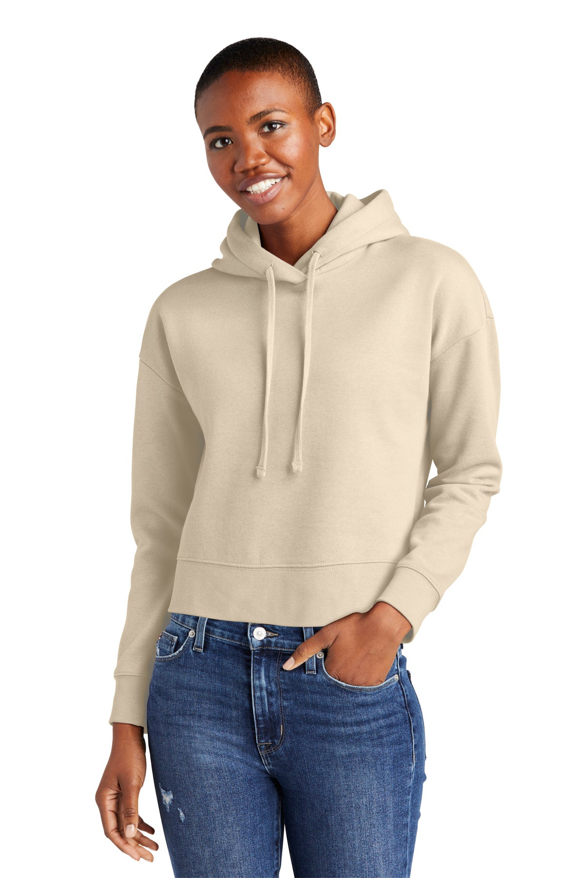 District Women's V.I.T. Fleece Hoodie DT6101 Womens Apparel Sweatshirts & Fleece