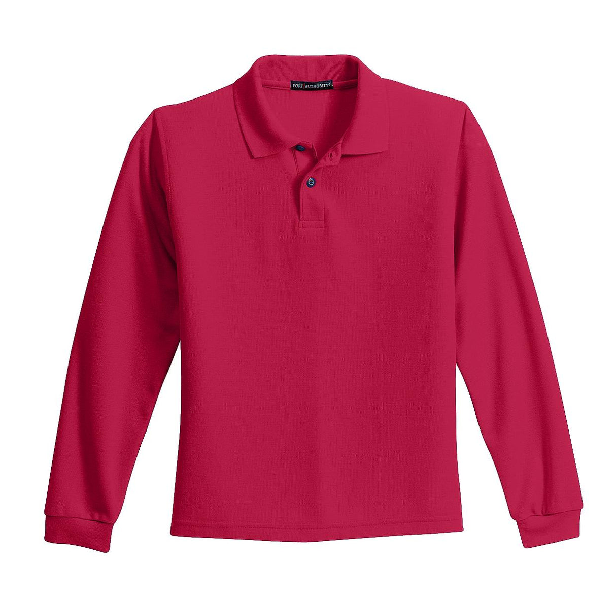Port Authority Youth Long Sleeve Silk Touch Polo. Y500LS Youth Apparel Shirts & Tops