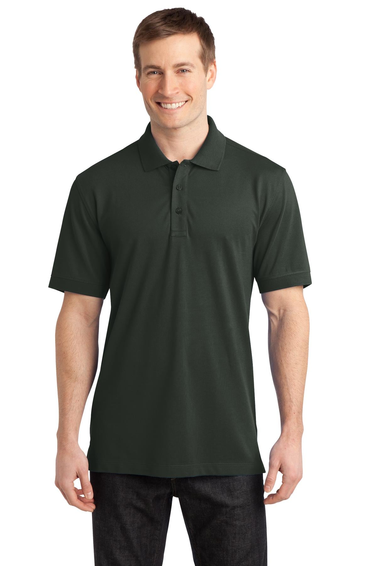 Port Authority Men's Stretch Pique Polo. K555 Mens Apparel Shirts & Tops