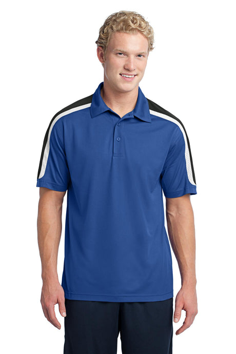 Sport-Tek Men's Tricolor Shoulder Micropique Sport-Wick Polo Mens Apparel Shirts & Tops