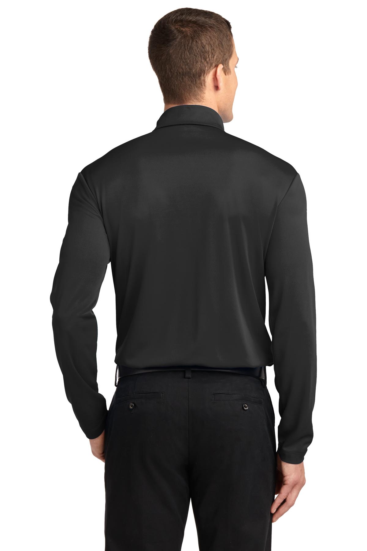 Port Authority Men's Silk Touch Performance Long Sleeve Polo. K540LS Mens Apparel Shirts & Tops