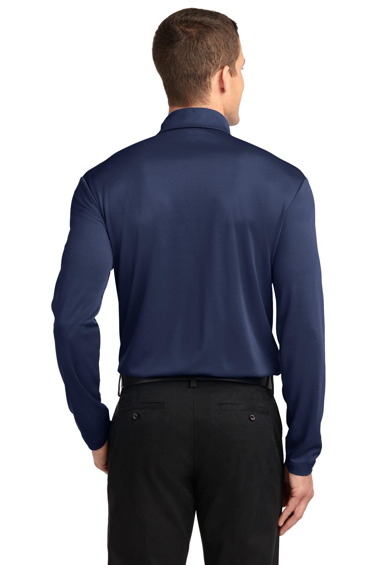 Port Authority Men's Silk Touch Performance Long Sleeve Polo. K540LS Mens Apparel Shirts & Tops