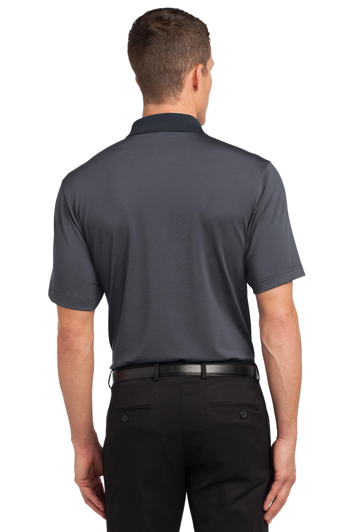 Port Authority Men's Fine Stripe Performance Polo. K558 Mens Apparel Shirts & Tops