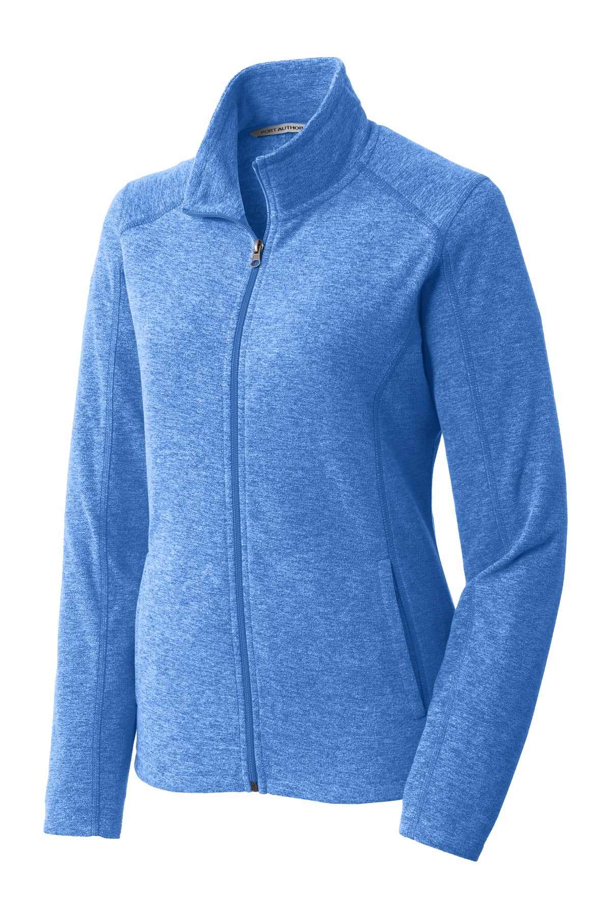 Port Authority Ladies Heather Microfleece Full-Zip Jacket. L235 Womens Apparel Jackets & Vests