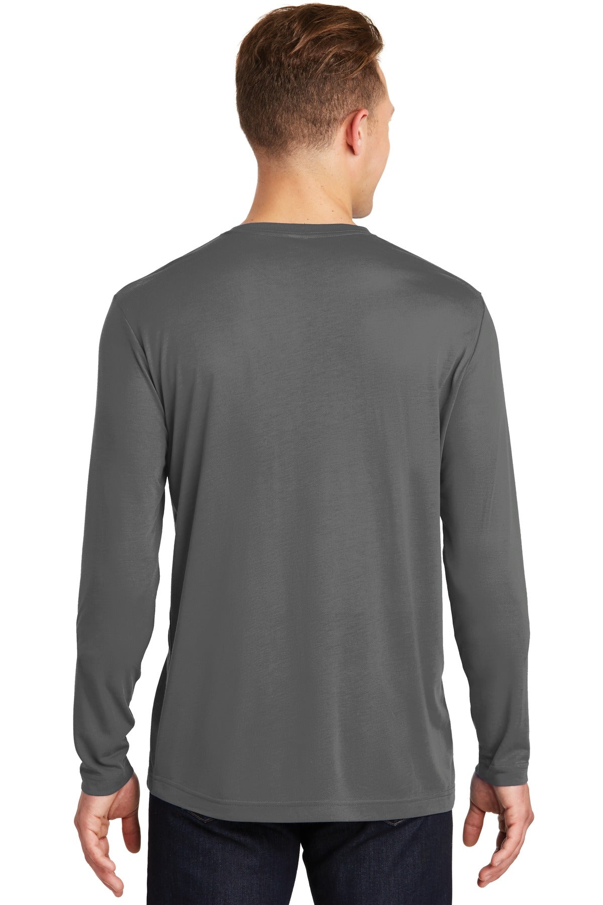 Sport-Tek Men's Long Sleeve PosiCharge Competitor Cotton Touch Tee. ST450LS Mens Apparel Shirts & Tops
