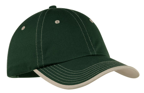Port Authority Vintage Washed Contrast Stitch Cap Unisex Accessories Hats & Caps