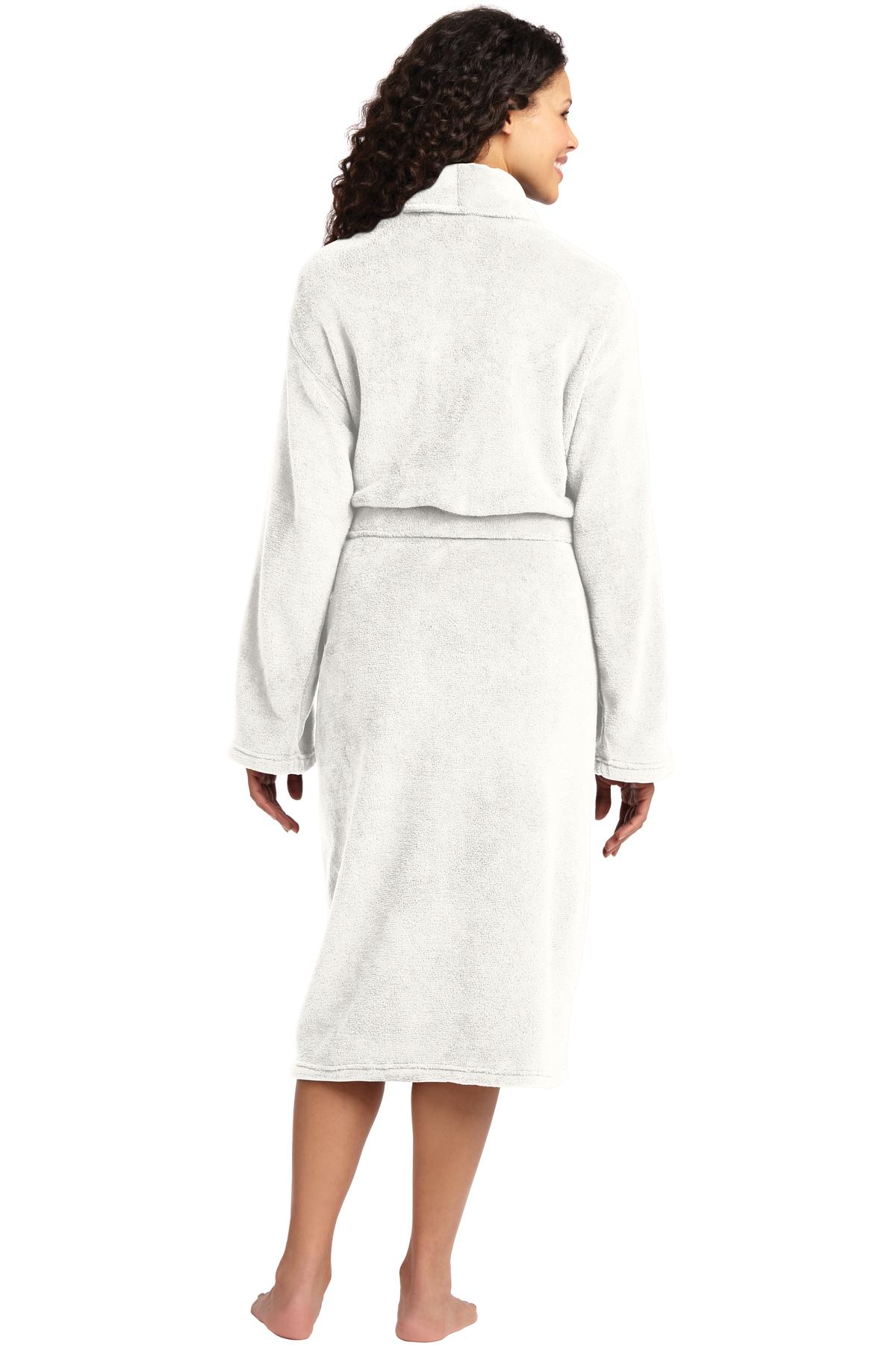 Port Authority Plush Microfleece Shawl Collar Robe. R102 Unisex Accessories Robes & Towels