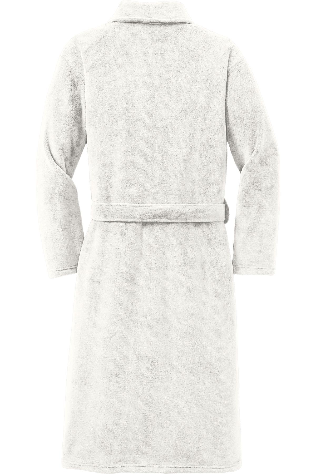 Port Authority Plush Microfleece Shawl Collar Robe. R102 Unisex Accessories Robes & Towels