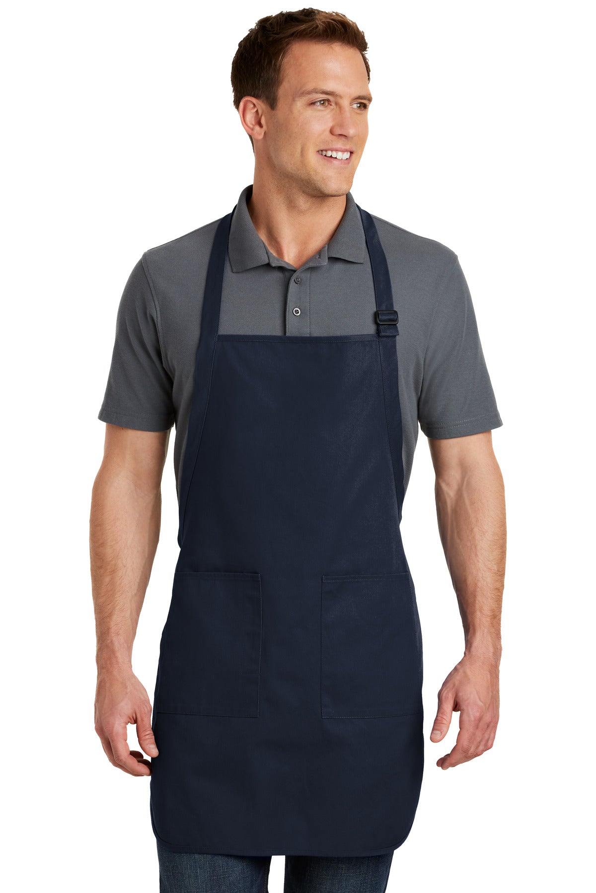 Port Authority Full-Length Apron with Pockets. A500 Unisex Accessories Aprons