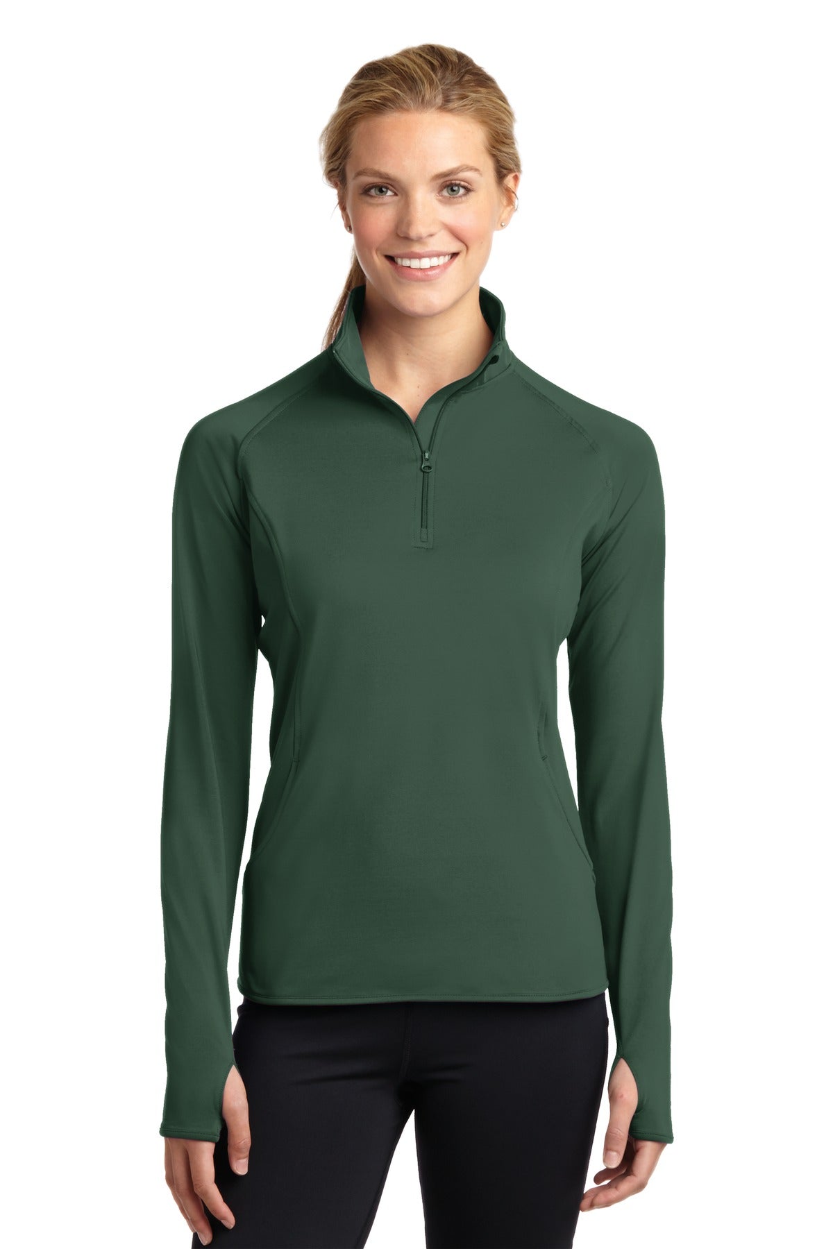 Sport-Tek Women's Sport-Wick Stretch 1/2-Zip Pullover Womens Apparel Sweatshirts & Fleece