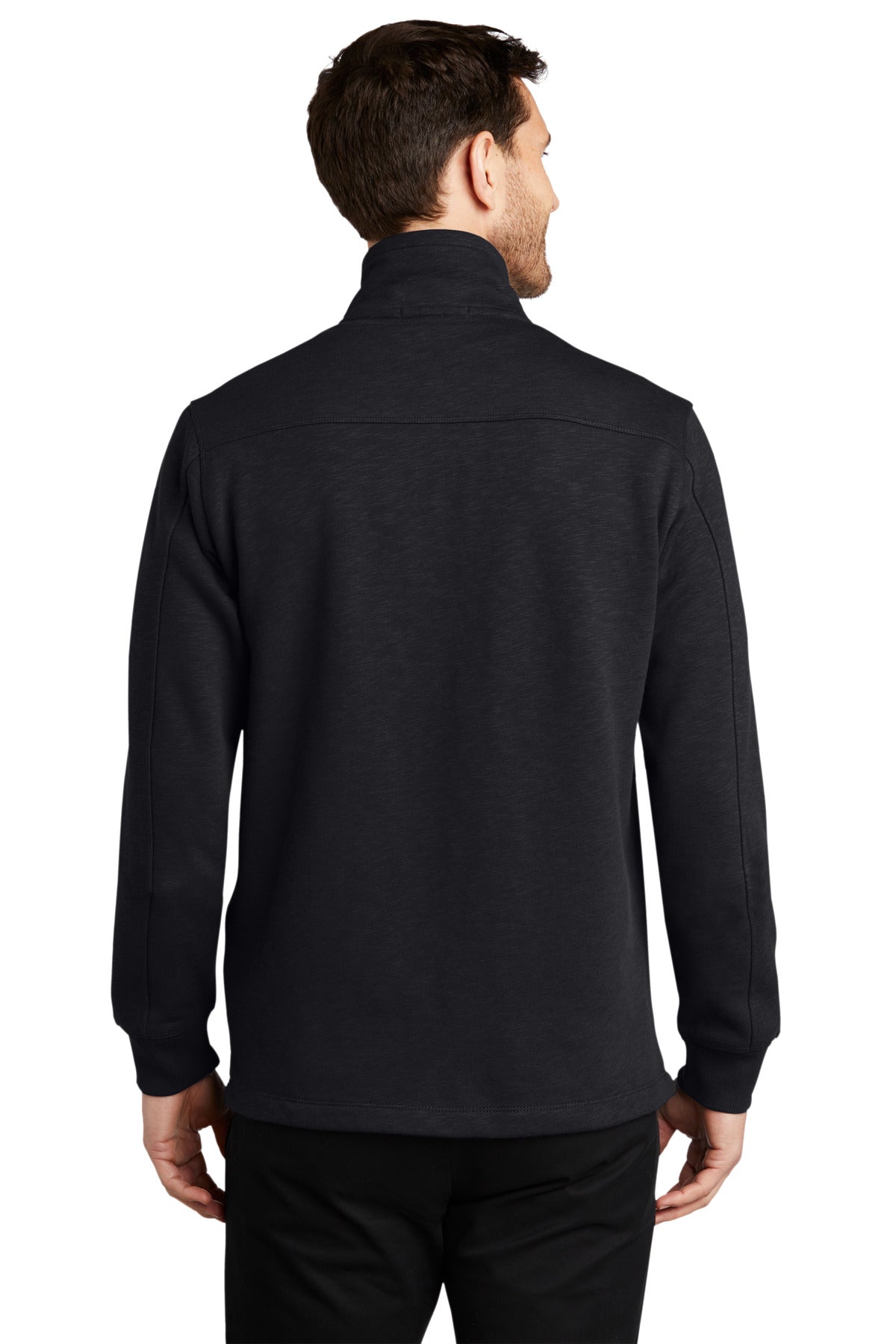Port Authority Men's Slub Fleece 1/4-Zip Pullover. F295 Mens Apparel Sweatshirts & Fleece