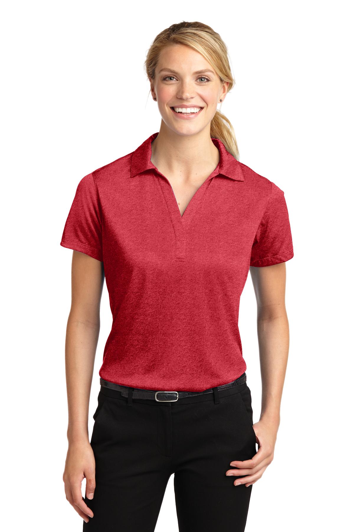 Sport-Tek Women's Heather Contender Polo LST660 Womens Apparel Shirts & Tops
