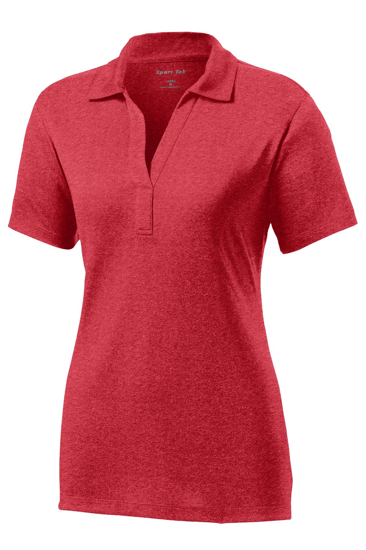 Sport-Tek Women's Heather Contender Polo LST660 Womens Apparel Shirts & Tops