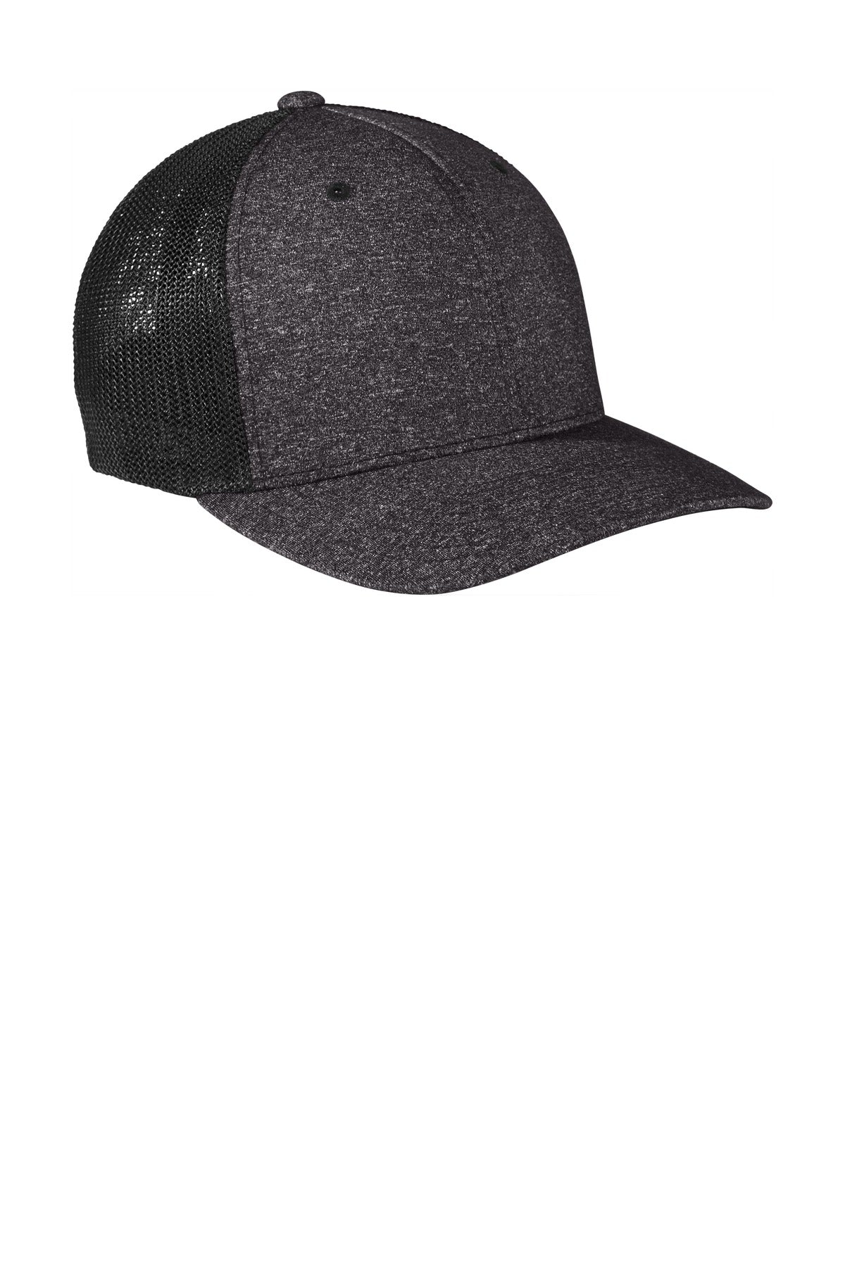 Port Authority Flexfit Melange Mesh Back Trucker Cap Unisex Accessories Hats & Caps