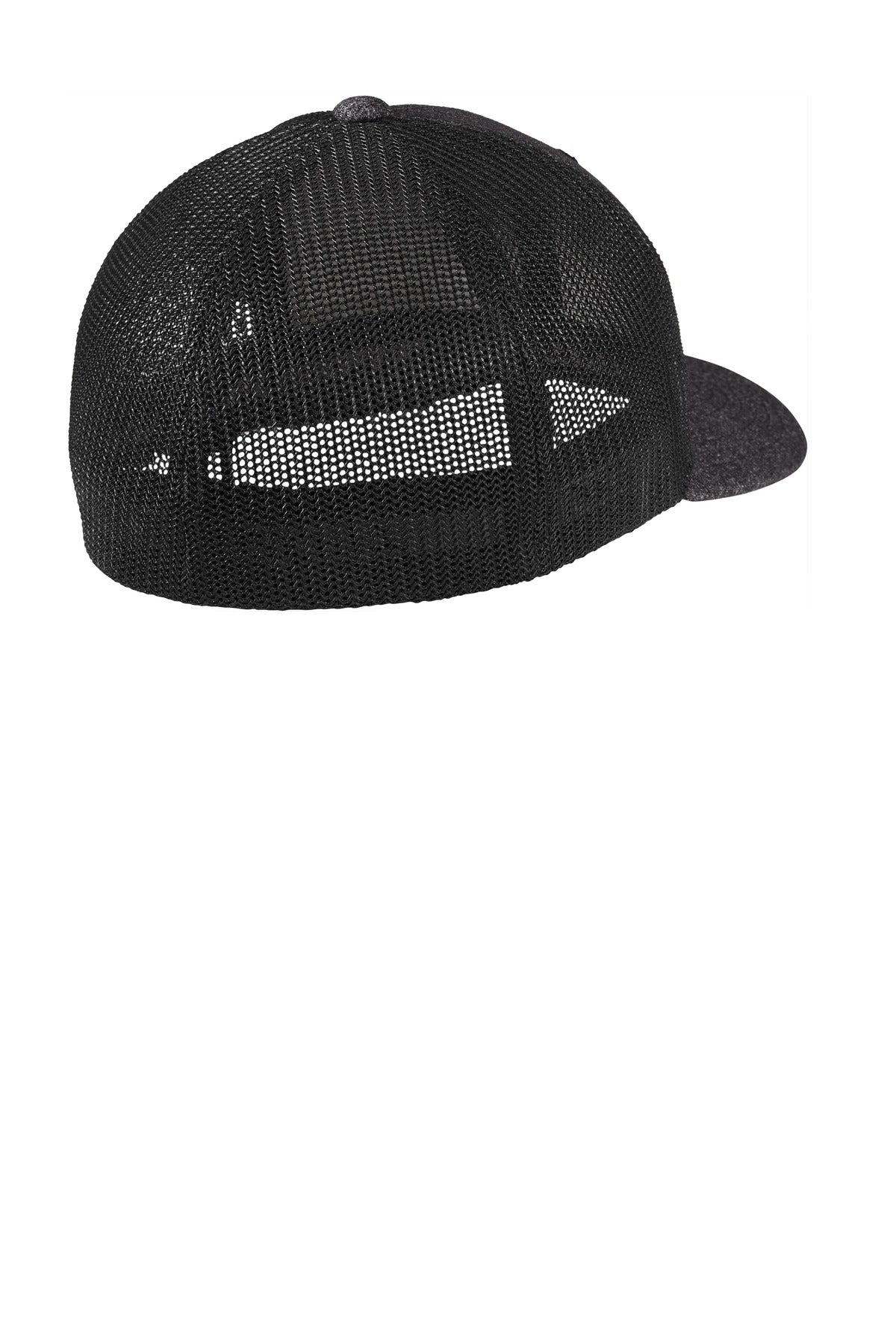Port Authority Flexfit Melange Mesh Back Trucker Cap Unisex Accessories Hats & Caps