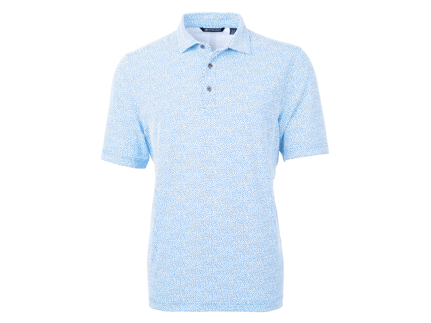 Cutter & Buck Virtue Eco Pique Botanical Print Recycled Mens Polo Cutter & Buck