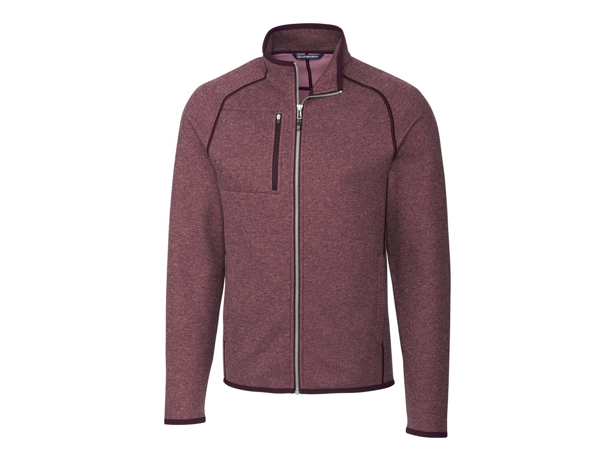 Cutter & Buck Mainsail Sweater-Knit Mens Full Zip Jacket Mens Apparel Jackets & Vests