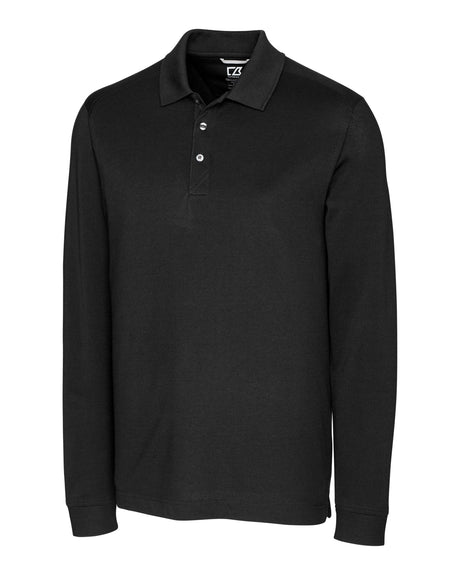 Cutter & Buck Advantage Tri-Blend Pique Mens Big and Tall Long Sleeve Polo Mens Apparel Shirts & Tops