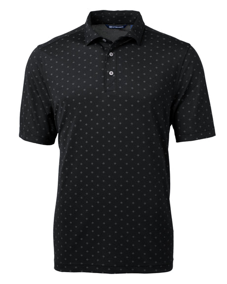 Cutter & Buck Virtue Eco Pique Tile Print Recycled Mens Big & Tall Polo Mens Apparel Shirts & Tops