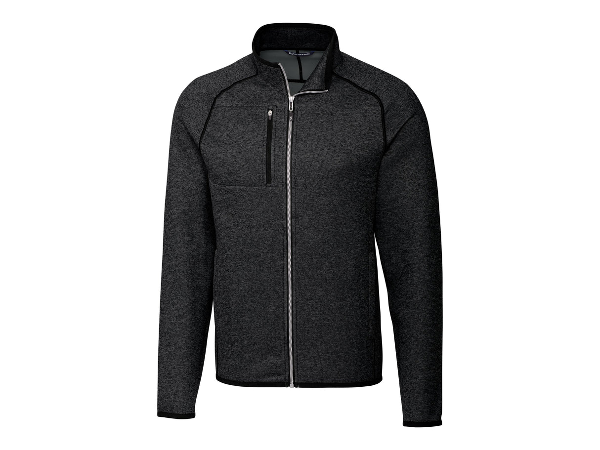 Cutter & Buck Mainsail Sweater-Knit Mens Big and Tall Full Zip Jacket Mens Apparel Jackets & Vests