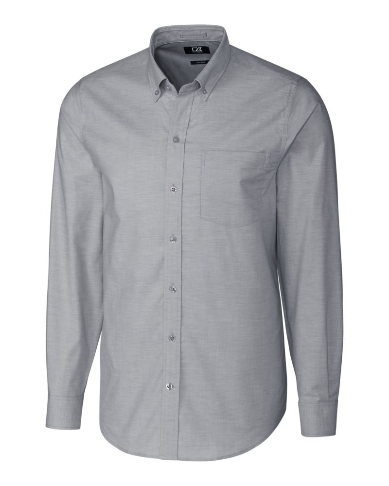 Cutter & Buck Stretch Oxford Mens Long Sleeve Dress Shirt Mens Apparel Shirts & Tops