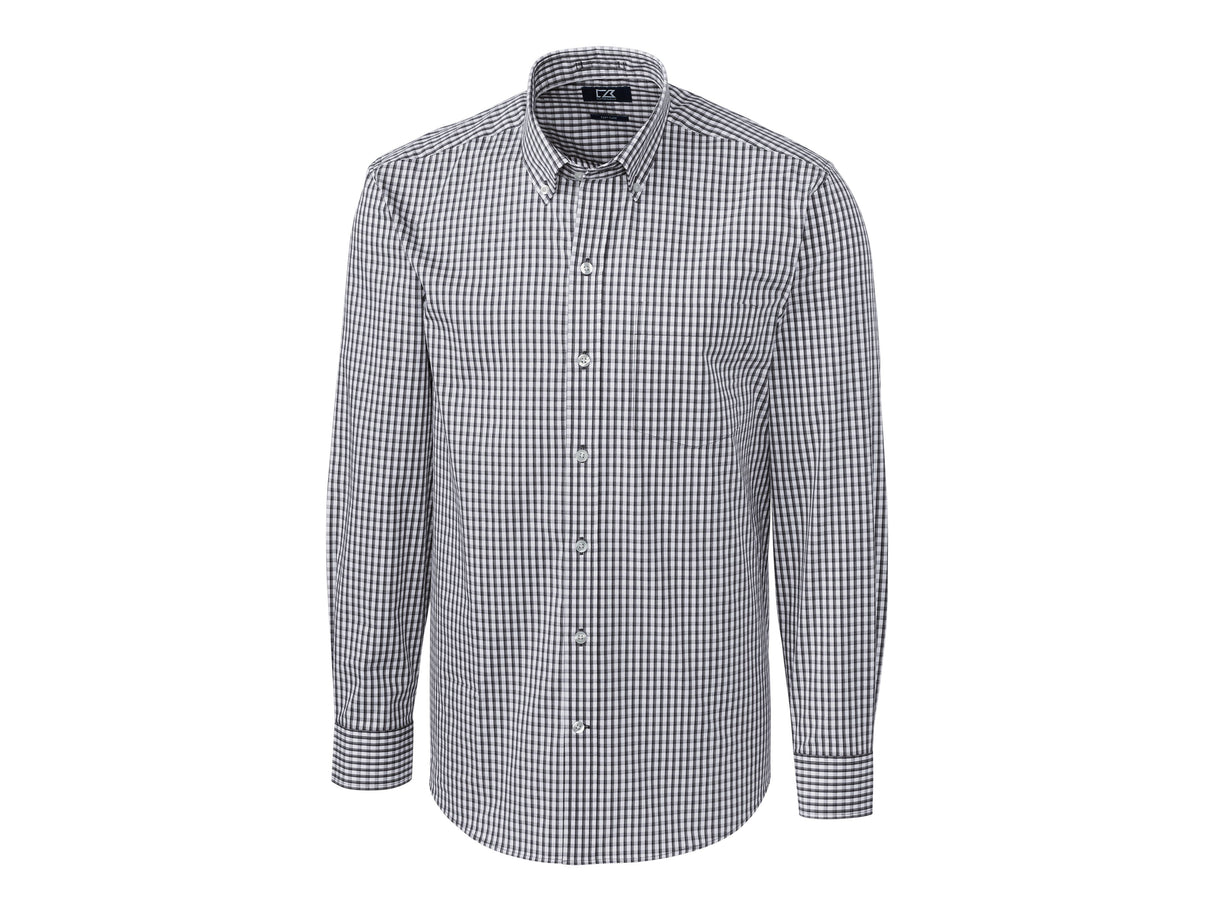 Cutter & Buck Easy Care Stretch Gingham Mens Long Sleeve Dress Shirt Mens Apparel Shirts & Tops