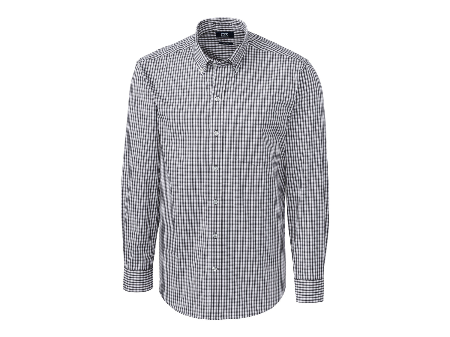 Cutter & Buck Easy Care Stretch Gingham Mens Long Sleeve Dress Shirt Mens Apparel Shirts & Tops