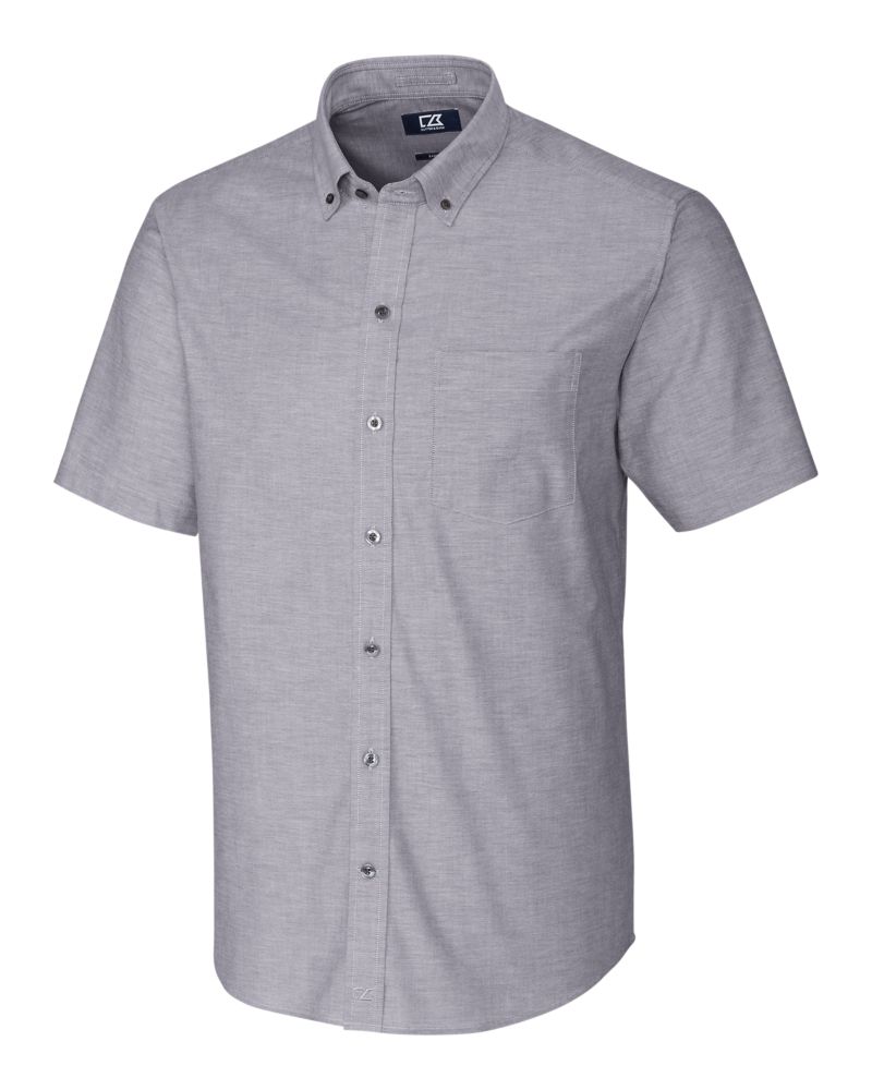 Cutter & Buck Stretch Oxford Mens Short Sleeve Dress Shirt Cutter & Buck