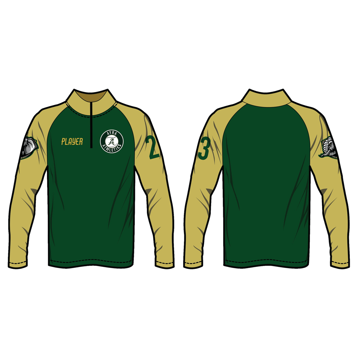 Custom Fully Sublimated Pullover Team All Sport Shirts & Tops
