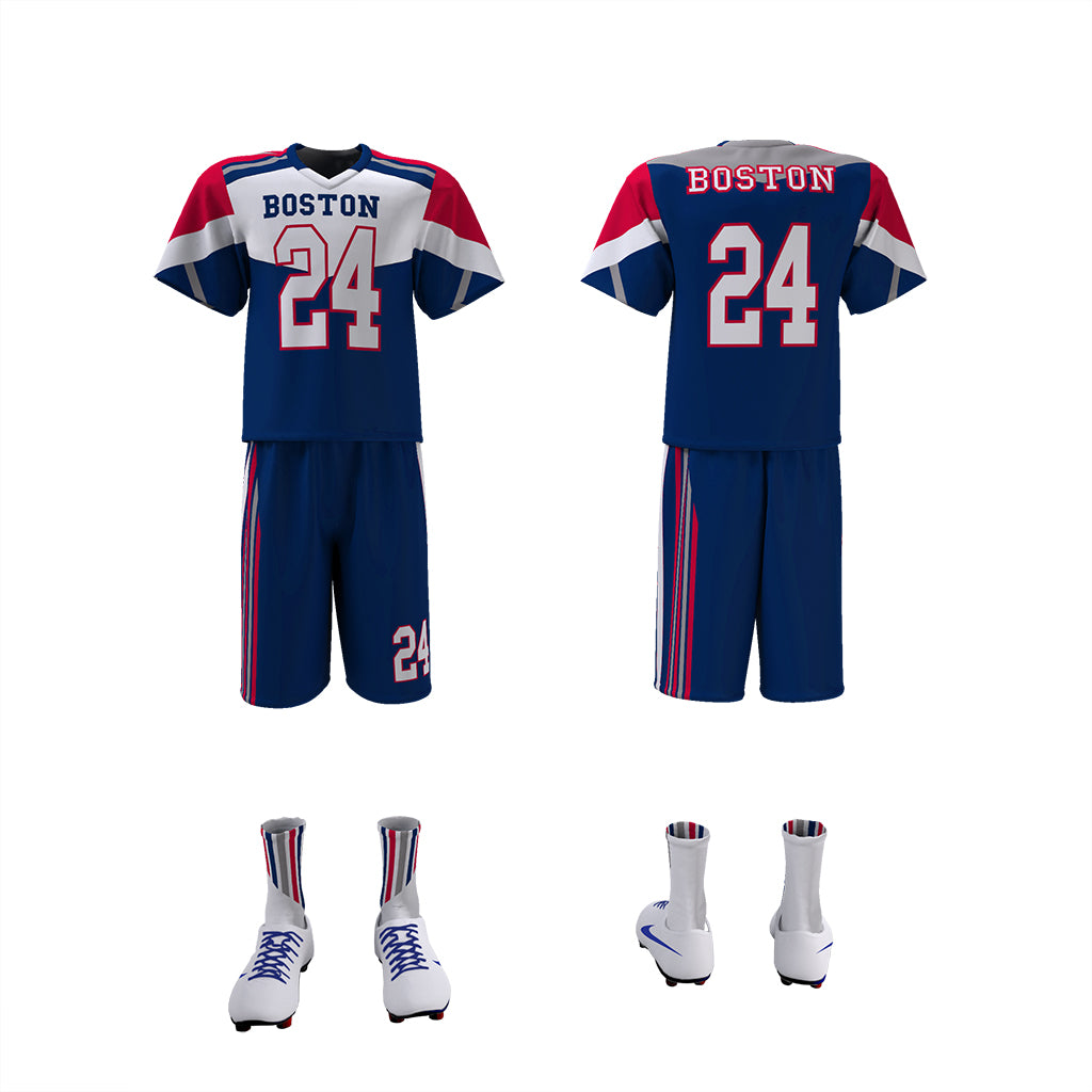 Custom Elite Sublimated Short Sleeve Lacrosse Jersey & Shorts Package Team Lacrosse Uniform Package