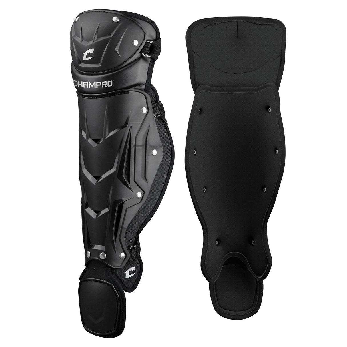 Champro Youth Optimus MVP Single Knee Baseball Leg Guards 12" Shin Length Baseball Catcher's Protective Equipment All