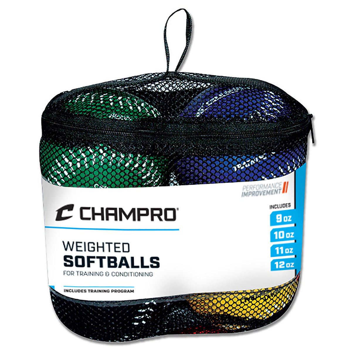 Champro Weighted Training Softballs Set of 4 Softball Softballs All