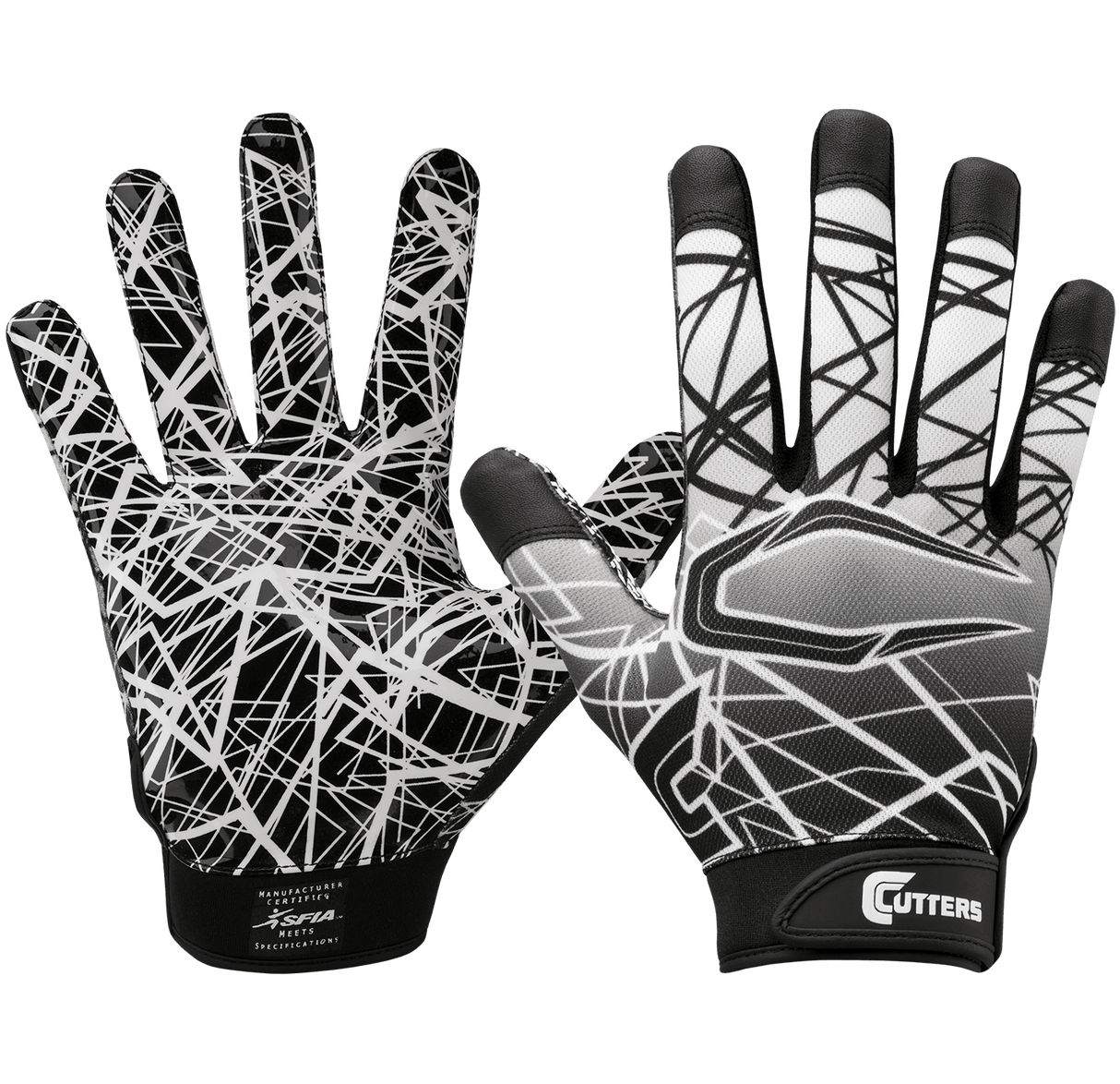 Cutters Youth Game Day Receiver Gloves Football Gloves Youth