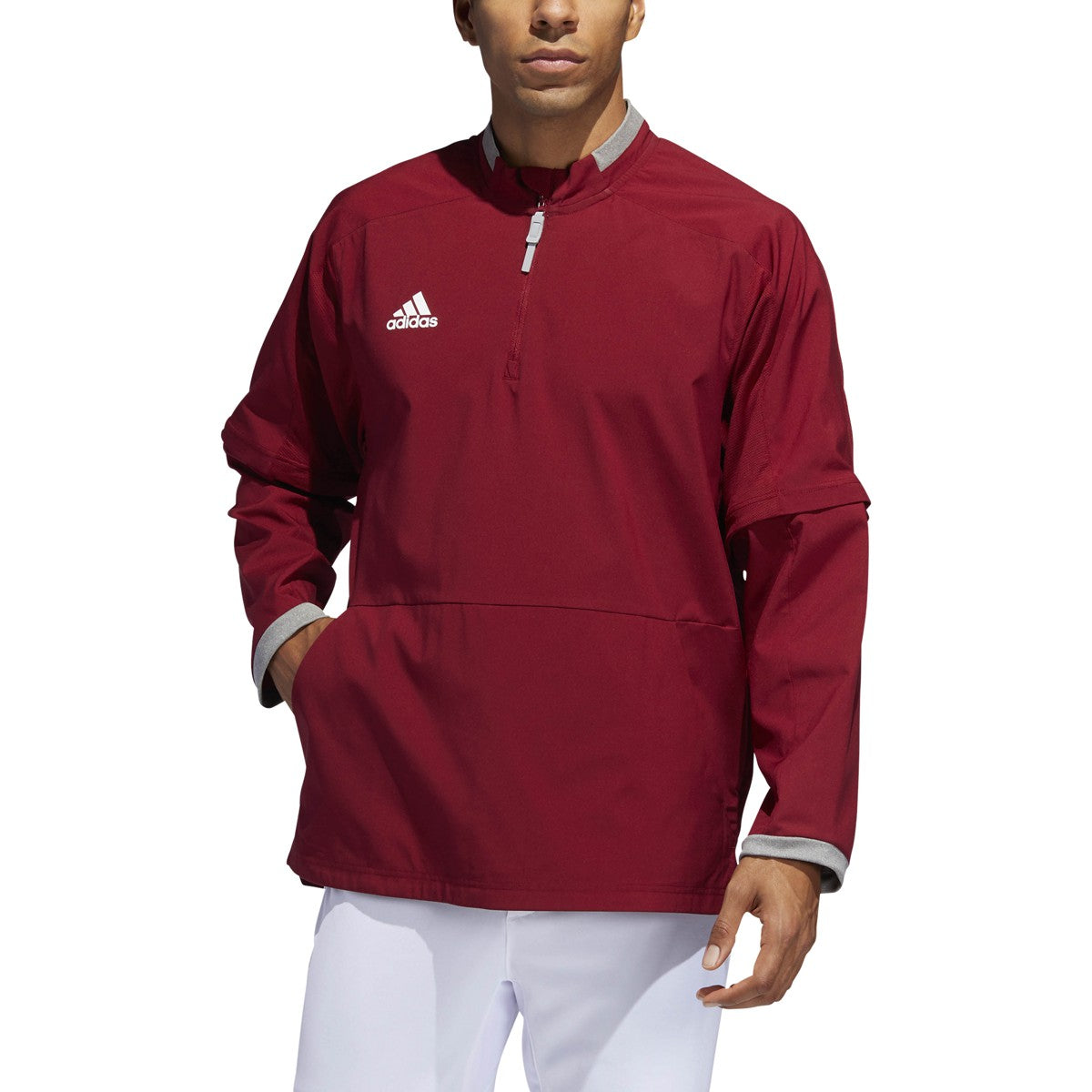adidas Men's Fielder's Choice 2.0 Convertible Jacket Baseball Baseball Cage Jackets All