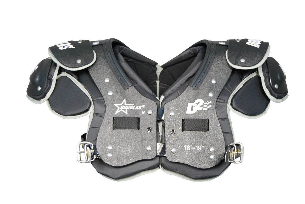 Douglas D2 Q22 Adult Football Shoulder Pads QB, WR, RB, DB, K, P Football Shoulder Pads Adult