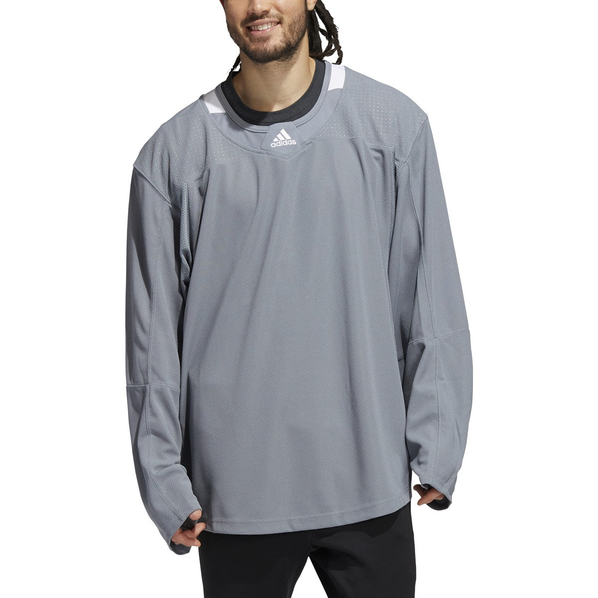 adidas Men's Three Stripe Adult Hockey Jersey Hockey Jerseys Adult