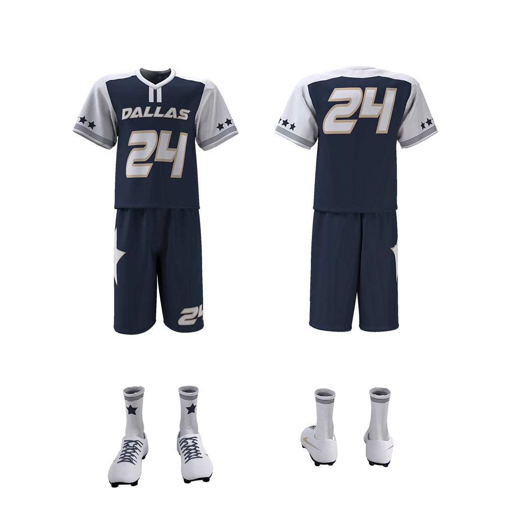 Custom Elite Sublimated Short Sleeve Lacrosse Jersey & Shorts Package Team Lacrosse Uniform Package