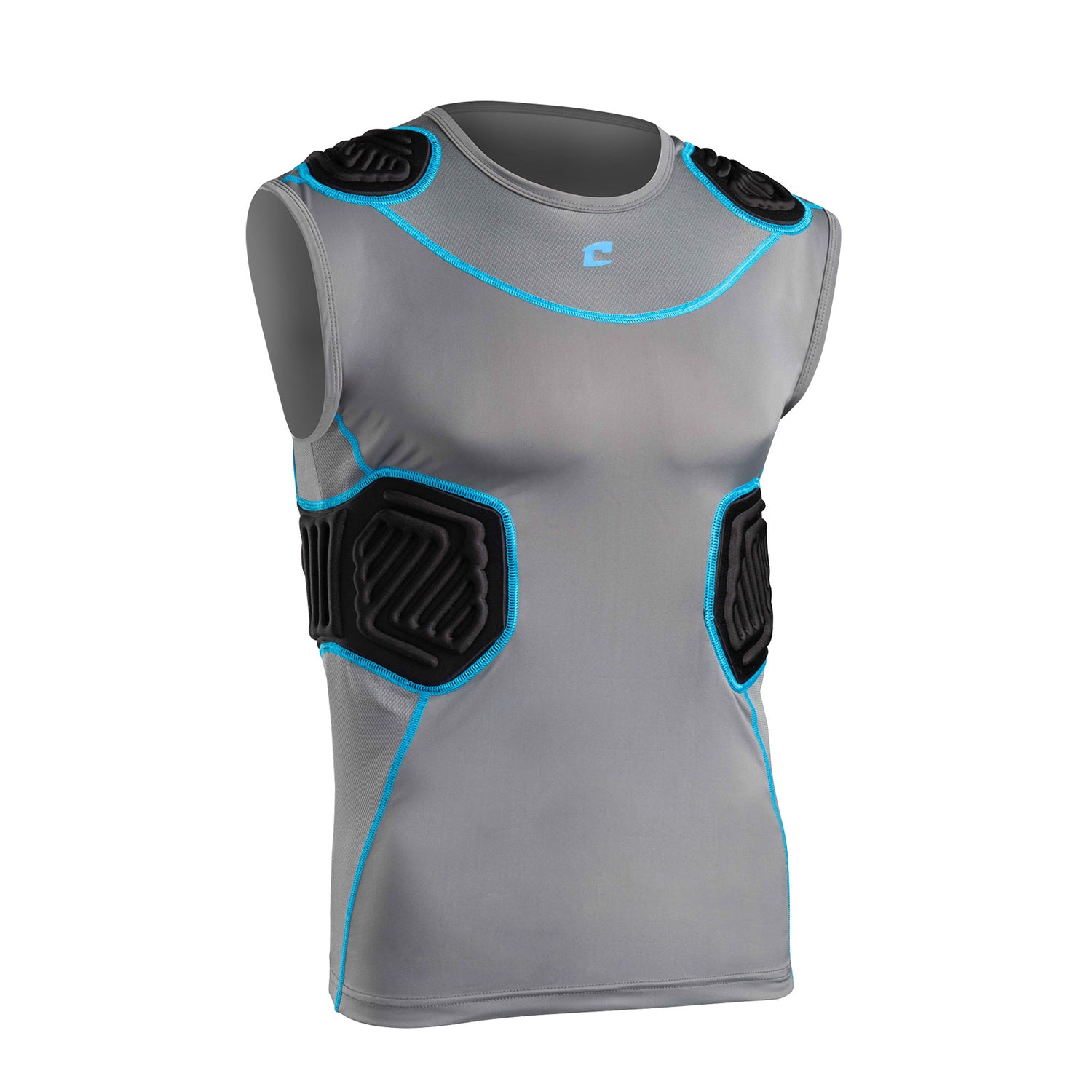 Champro Bull Rush Men's 5-Pad Compression Shirt Football Padded Shirts Adult
