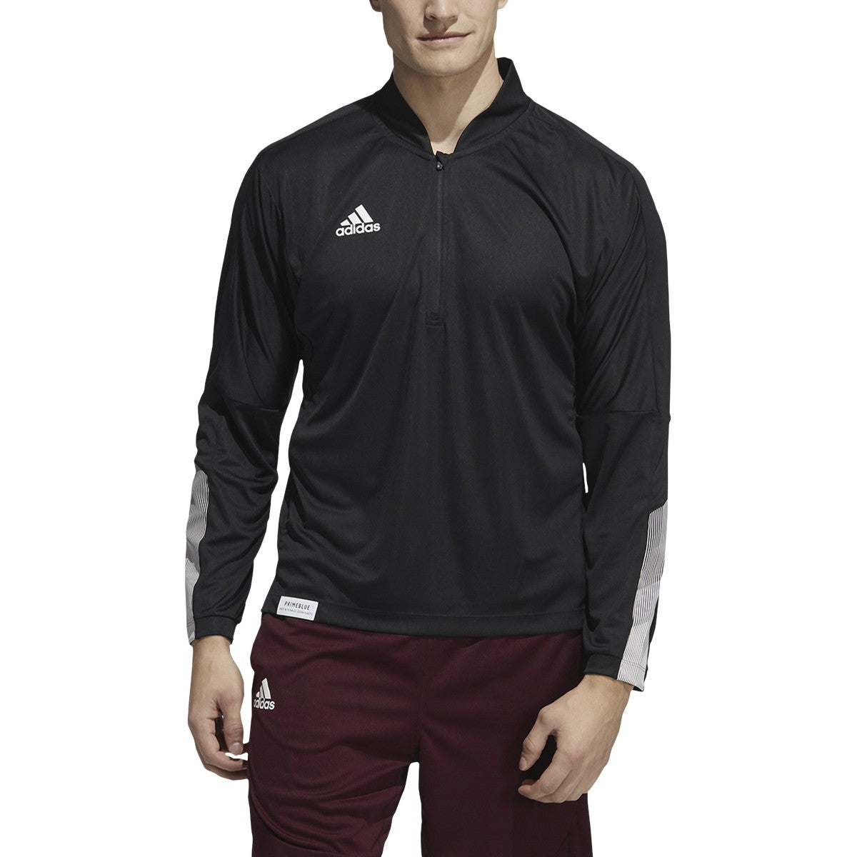 adidas Men's 1/4 Zip Fleece Sweatshirt Mens Apparel Sweatshirts & Fleece