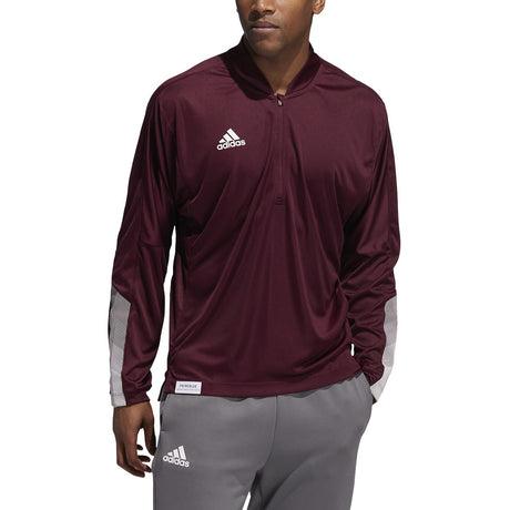 adidas Men's 1/4 Zip Fleece Sweatshirt Mens Apparel Sweatshirts & Fleece