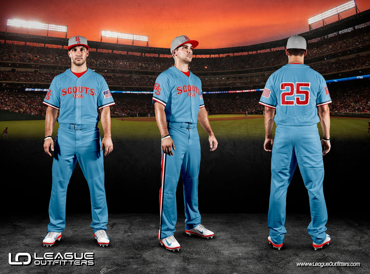 Custom Elite Tackle Twill Full Button Baseball Jersey Team Baseball Jerseys