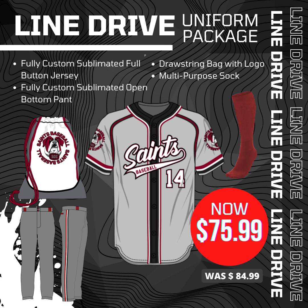 Line Drive Uniform Package Team Baseball Uniform Package