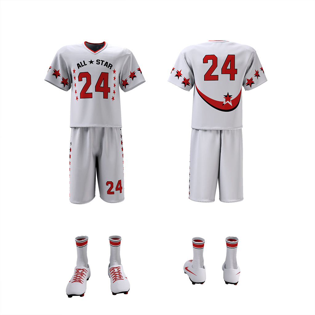 Custom Elite Sublimated Short Sleeve Lacrosse Jersey & Shorts Package Team Lacrosse Uniform Package