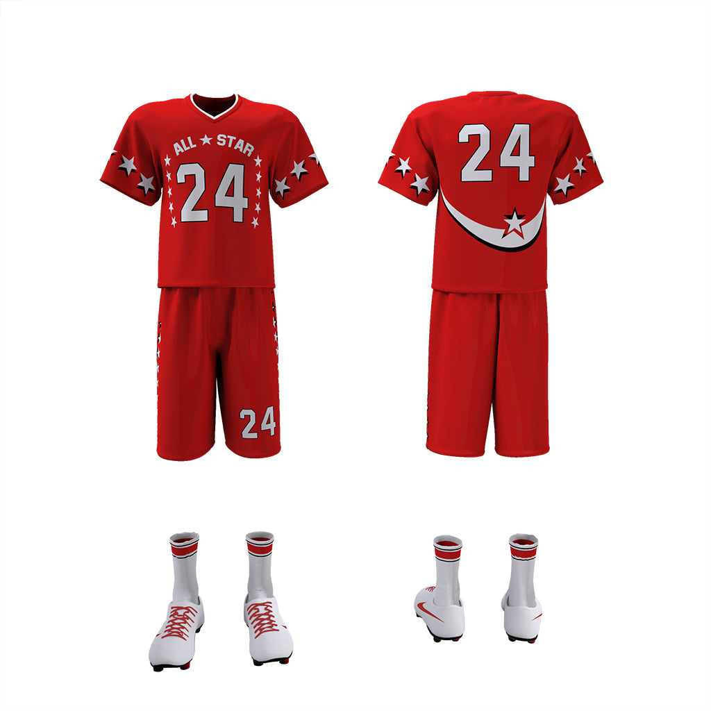 Custom Elite Sublimated Short Sleeve Lacrosse Jersey & Shorts Package Team Lacrosse Uniform Package