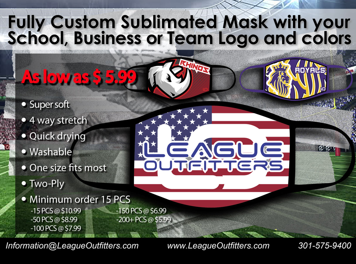 Fully Custom Sublimated Mask