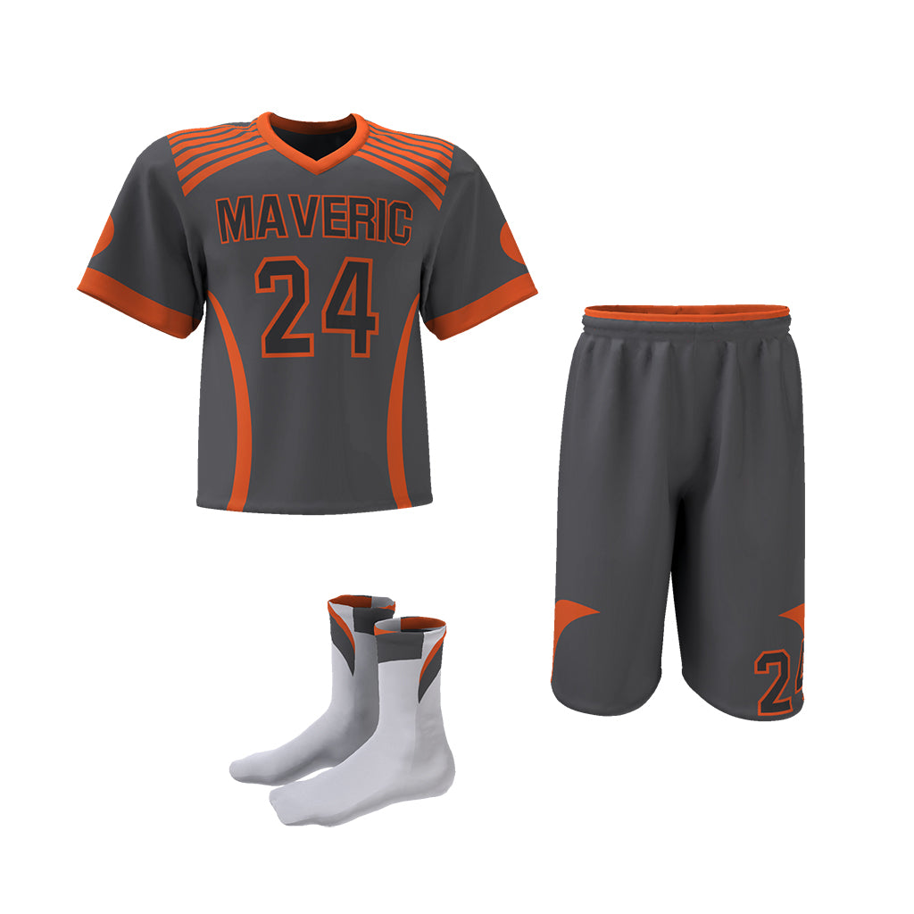 Custom Elite Sublimated Short Sleeve Lacrosse Jersey & Shorts Package Team Lacrosse Uniform Package