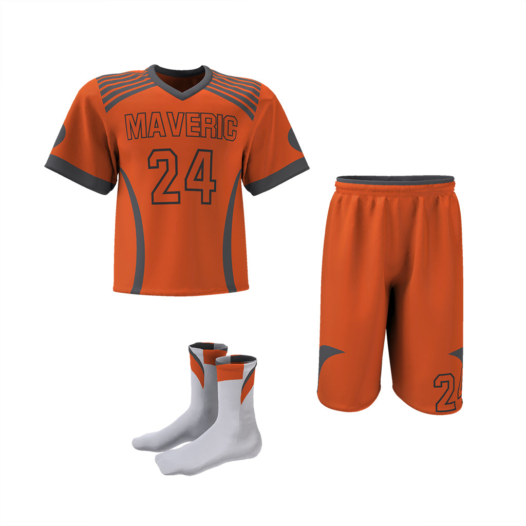 Custom Elite Sublimated Short Sleeve Lacrosse Jersey & Shorts Package Team Lacrosse Uniform Package
