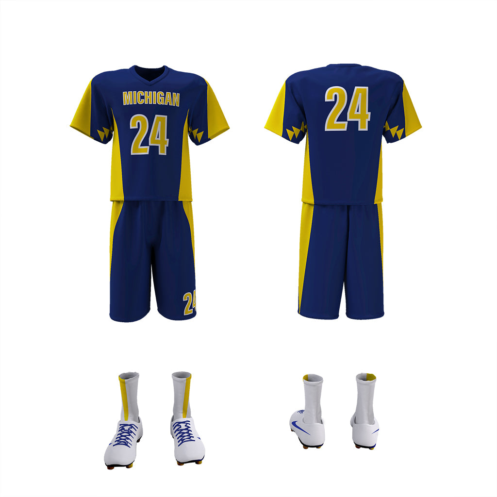 Custom Elite Sublimated Short Sleeve Lacrosse Jersey & Shorts Package Team Lacrosse Uniform Package
