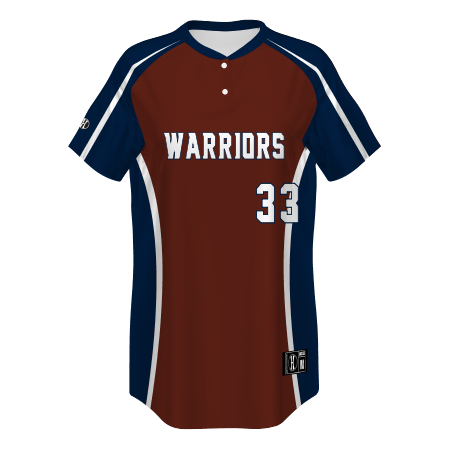 Holloway Ladies Freestyle Sublimated 2-Button Softball Jersey Team Softball Jerseys