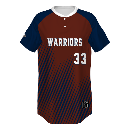 Holloway Ladies Freestyle Sublimated 2-Button Softball Jersey Team Softball Jerseys